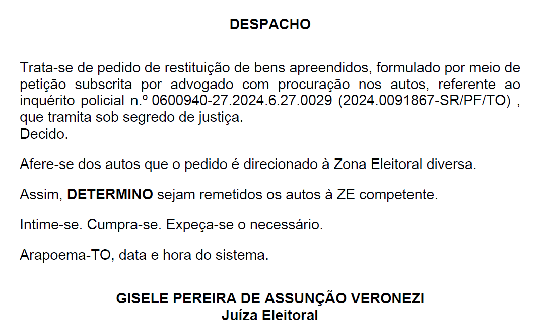 Marido de candidata a prefeita flagrado pela PF ao sacar R$ 300 mil pede restituição do dinheiro