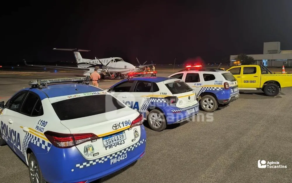 O empresário foi socorrido e transportado em uma aeronave particular, porém, momentos após o avião pousar em um hangar no Aeroporto de Palmas, Darlan não resistiu – Foto: Alessandro Ferreira / Agência Tocantins